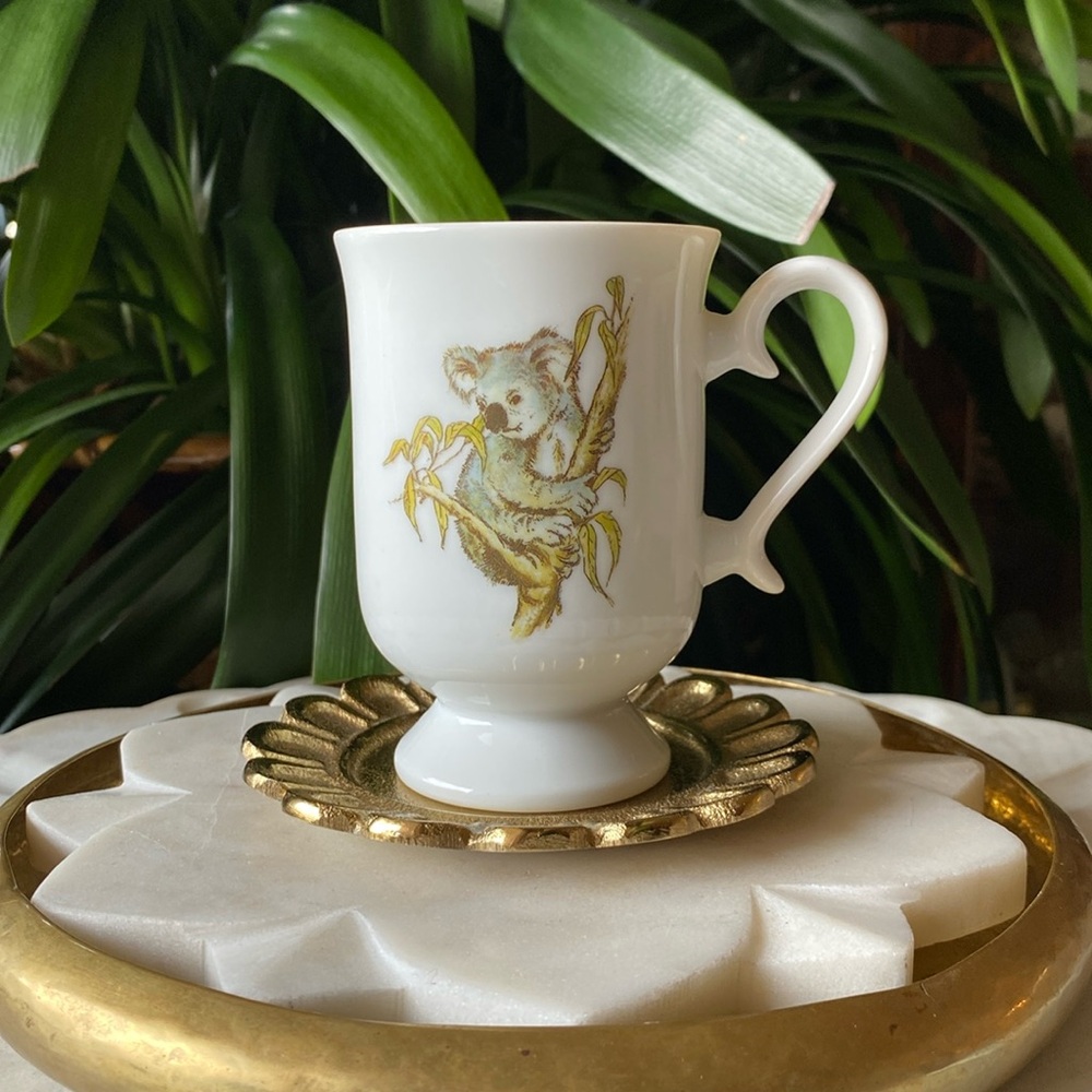 Vintage Sydney Australia Koala Bear Pedestal Mug Decorative Design by Marly